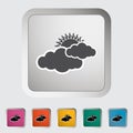 Cloudiness single icon.