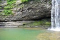 Cloudland Canyon waterfall plunge pool Royalty Free Stock Photo