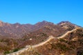 cloudless the great wall mutianyu Royalty Free Stock Photo