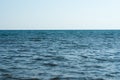 Cloudless horizon over calm sea Royalty Free Stock Photo