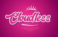 cloudless word text typography pink design icon