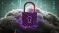 Cloudprint: Identity Locked in Light Royalty Free Stock Photo