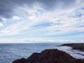 Clouds above the Atlantic ocean