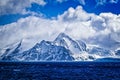 Clouds above Elephant Island in Antarctica