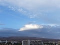 clouds above the hills of Gran Canaria