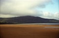 `Clouds above the landscape of the desert Royalty Free Stock Photo