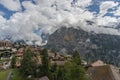 Clouds above the mountain village