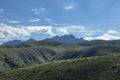 Clouds above the mountains at Baviaanskloof in the Cape