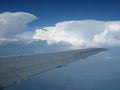 Clouds and Aeroplane Wing 2 Royalty Free Stock Photo