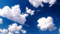 Clouds aginst a crisp blue Royalty Free Stock Photo