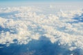 Clouds from the airplance Royalty Free Stock Photo