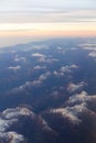 Clouds and Alps view in morning from Austria Royalty Free Stock Photo