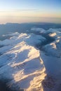 The Alps chain mountain view in a morning Royalty Free Stock Photo