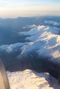 Clouds and Alps view in morning from Austria Royalty Free Stock Photo