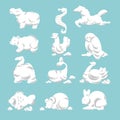 Clouds in animal shapes cloudscape fish birds and mammals