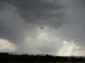 clouds announcing storm, rays of light between clouds 2