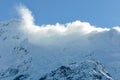 Clouds in Aoraki/Mount Cook National Park, New Zealand Royalty Free Stock Photo