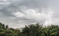Clouds in a asperitas formation.. Royalty Free Stock Photo