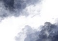 Hand drawn deep blue clouds background