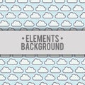 Clouds background elements design