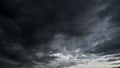 Clouds with background,sunlight through very dark clouds background of dark storm cloud Royalty Free Stock Photo