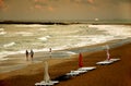 Clouds on beach Royalty Free Stock Photo