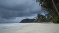 Clouds and beaches Royalty Free Stock Photo