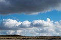 Clouds in a beautiful cloud formation above the dunes Royalty Free Stock Photo
