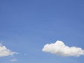 Beautiful blue sky and fluffy clouds Royalty Free Stock Photo