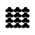 Clouds black background icon. Wallpaper eps ten Royalty Free Stock Photo