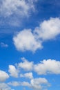 Clouds on blue sky background