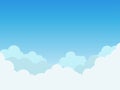 Clouds on blue sky background