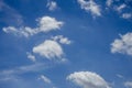 Clouds and The Blue Sky on a bright sunny day Royalty Free Stock Photo