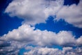 Clouds on blue sky