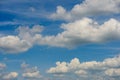 Clouds blue sky enviroment sunny spring summer day Royalty Free Stock Photo