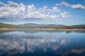 Mirror on Prosser Reservoir Royalty Free Stock Photo