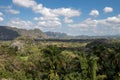 View over the tobacco fields of Vinales, Cuba Royalty Free Stock Photo