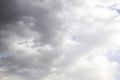 Clouds in the blue sky. A stunning gray sky. The storm is approaching. A beautiful clouds against the blue sky background. Amazing Royalty Free Stock Photo