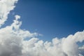 Clouds on blue sky at sunny day Royalty Free Stock Photo