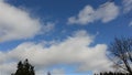 Clouds on blue sky- video