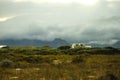 Clouds building over mountains in Western Cape, Kommetjie