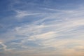 Clouds cirrus in various directions Royalty Free Stock Photo