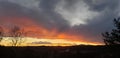 Clouds colorado view sky skyline color colorful evening Mountains Royalty Free Stock Photo