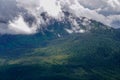 Clouds cover the mountain in Juneau Alaska