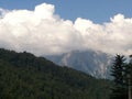 Clouds covering mountain