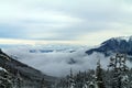 Clouds Covering A Mountain Valley