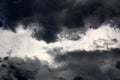 Clouds. Dark and light strips. Royalty Free Stock Photo