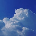 clouds gathering in the summer sky Royalty Free Stock Photo