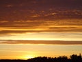 Beautiful sunset in Finland , here in Scandinavia