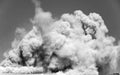 Huge blast on the construction site Royalty Free Stock Photo